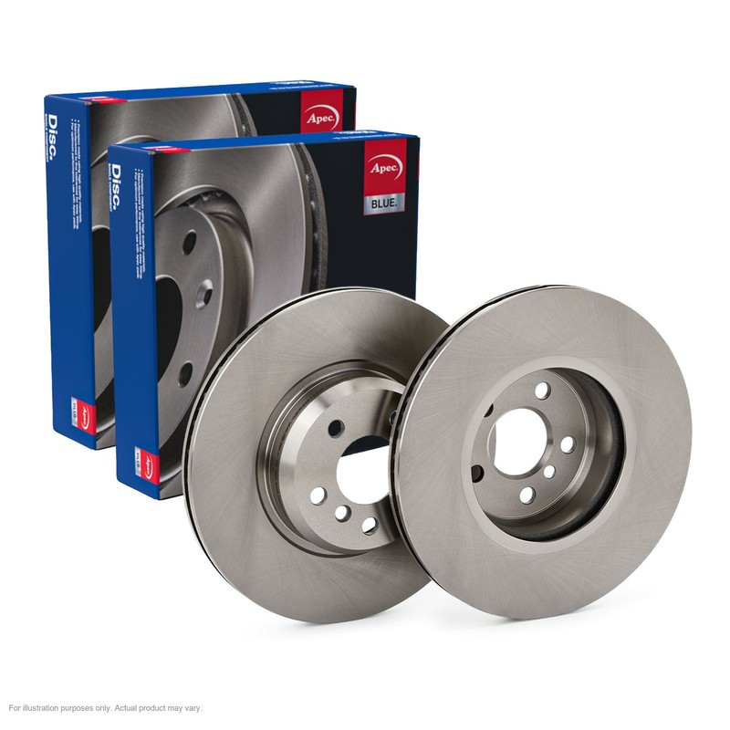2X APEC Front Brake Discs for BMW X3 Van 2018- 330mm Vented SDK7374