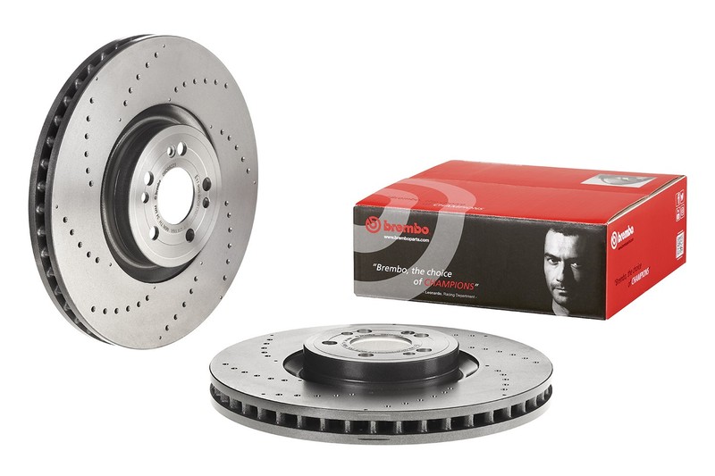 Brembo Front Drilled 375mm Disc Brake Rotor for MB W167 C292 C190 Maybach GLS600