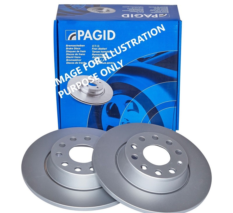 Pagid rear Brake Discs 261 mm Solid