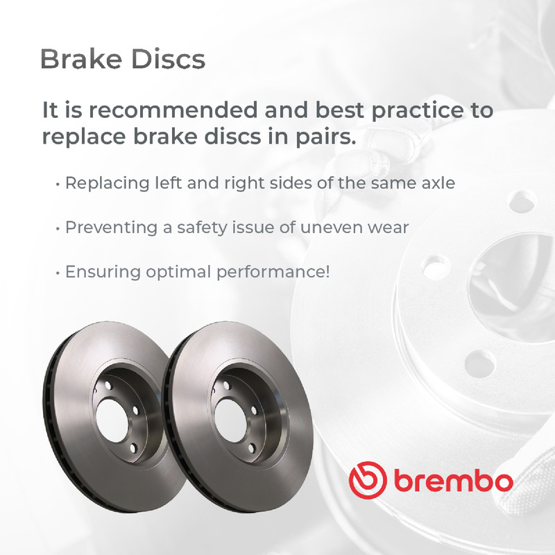 2x Brake Discs Pair Vented fits AUDI A6 C5 2.4 Front 97 to 05 320mm Set Brembo gallery