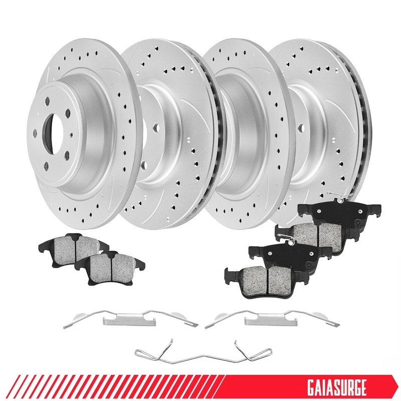 11.8″ Front Rear Disc Rotors Brake Pads for 2013-2016 Ford Fusion Lincoln MKZ
