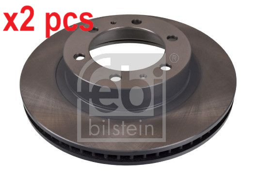 X2 PCS L&R SIDES FRONT FITS TOYOTA 4 RUNNER IV BRAKE DISC 108411 FEBI BILSTEIN