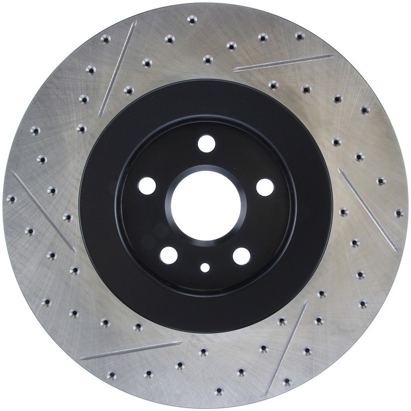 StopTech 127.62128L Front Left Drilled Disc Brake Rotor for 2009-15 Cadillac CTS gallery