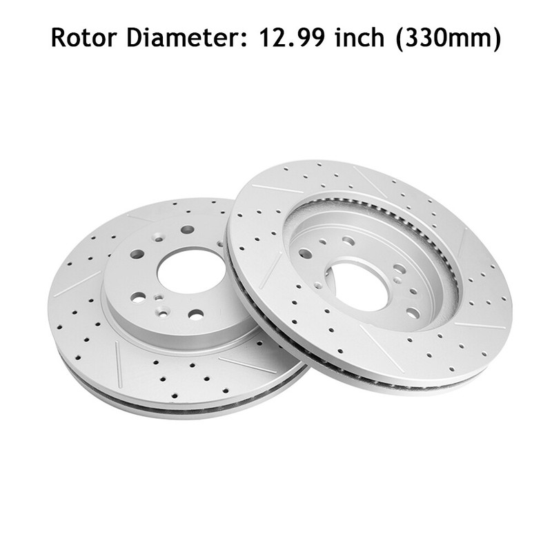 330mm For Chevrolet Avalanche Cadillac Gmc Tahoe Front Brake Rotor Ceramic Pad gallery
