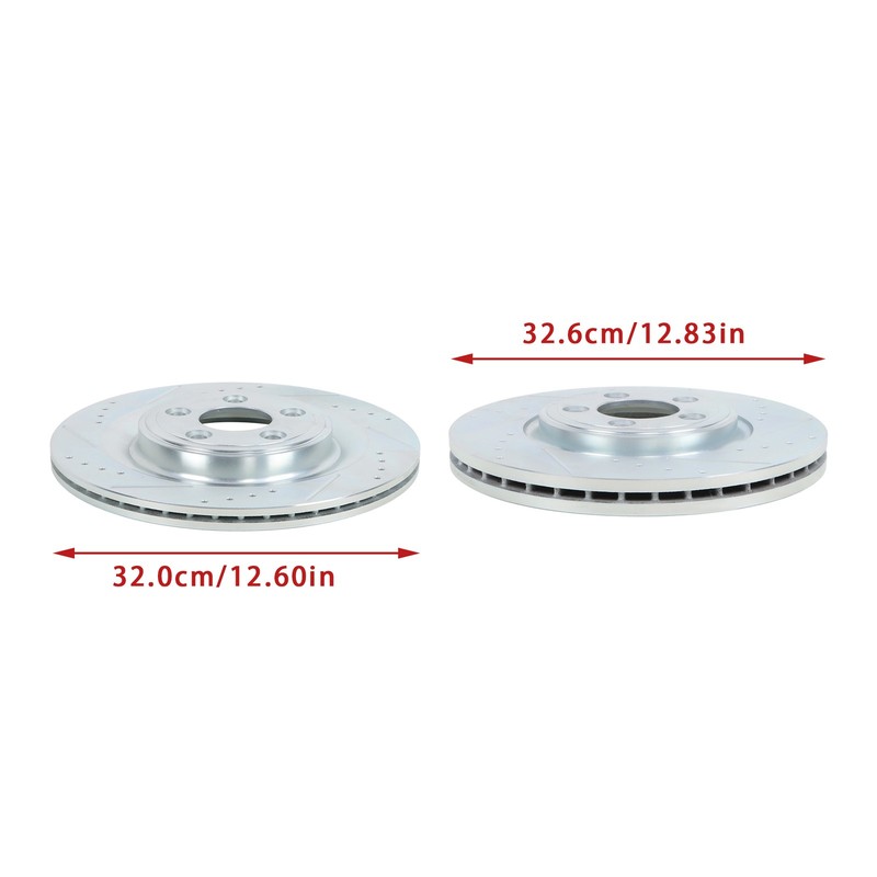 Front & Rear Brake Disc and Pad Kit 34382 For Jaguar XJ8 2006-2009 4.2L V8 gallery