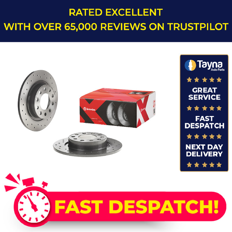 2x Brake Discs Pair fits ALFA ROMEO GIULIETTA 940 2.0D Rear 10 to 20 264mm Set