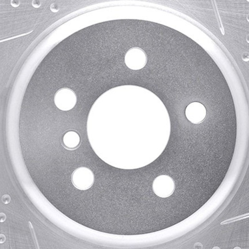 For BMW 530i/530e xDrive 2018-2023 Rotor Set Rear | Silver | Drilled and Slotted gallery