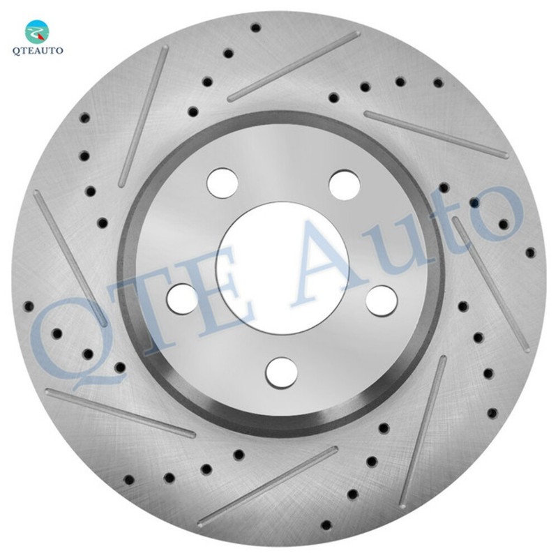 4 Front 320mm-Rear 320mm Drilled Slotted Brake Rotors For 2005 2008 Chrysler 300 gallery