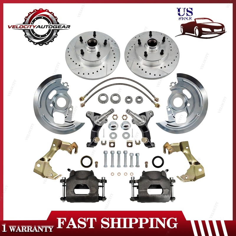 New Front Spindle & Disc Brake Kit For 64-72 Chevelle 67-69 Camaro 1968-74 Nova