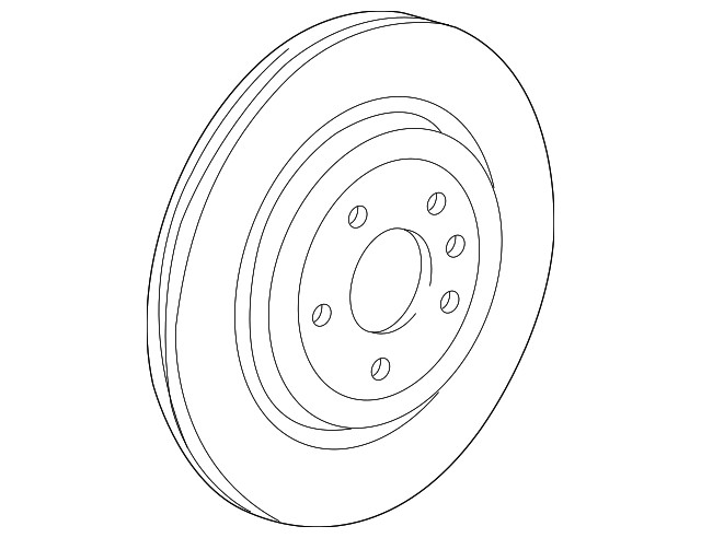 Genuine GM Rear Disc Brake Rotor 23322785 gallery
