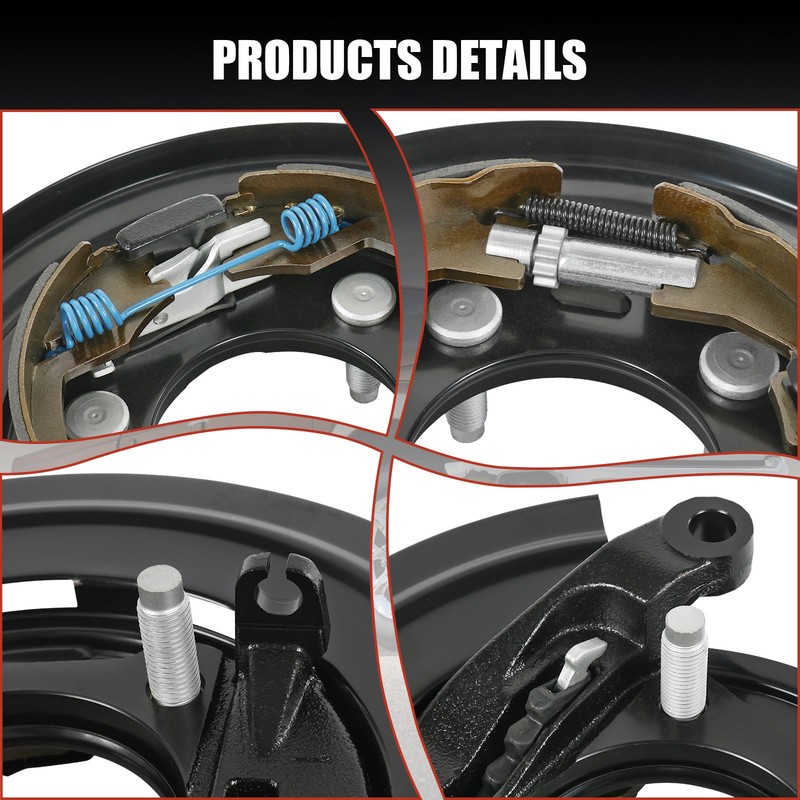 Rear Passenger Parking Brake Assembly w/ Backing Plate For Ford F-250 Super Duty gallery