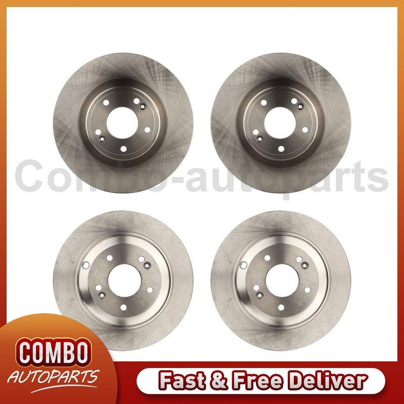 Front Rear Disc Brake Rotors Fits 2010-2016 Hyundai Genesis Coupe