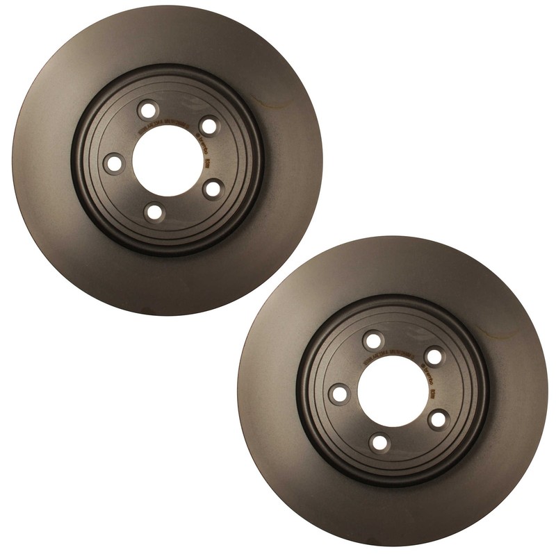Brembo Pair Set of 2 Front 326mm PVT Disc Brake Rotors For Jaguar S-Type XJ8 XK