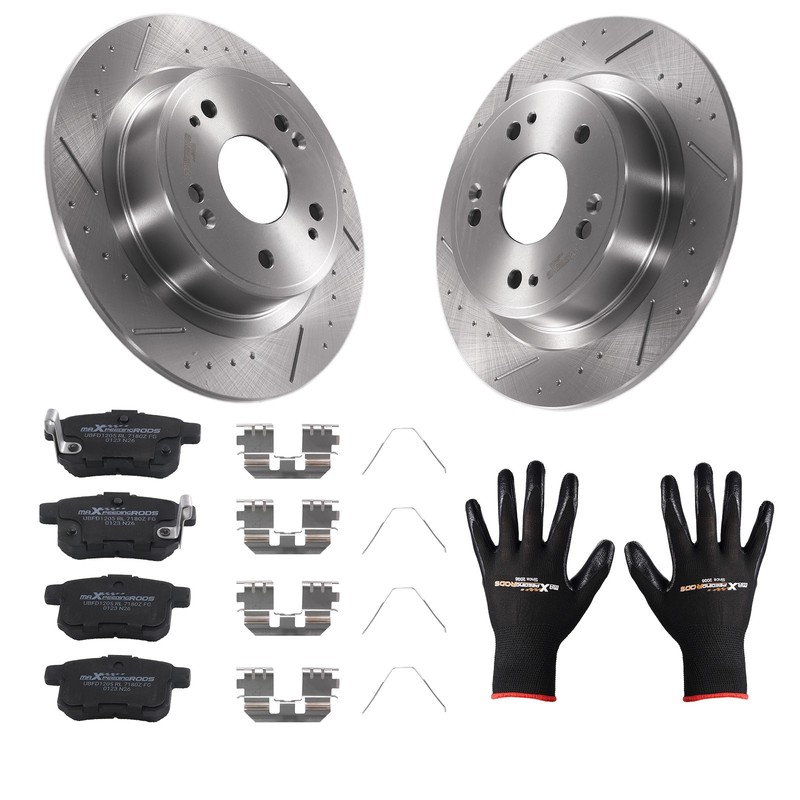 Rear Brake Rotors & Ceramic Pads Set for Acura TSX 2009 2010 2011-2014 S31479 gallery