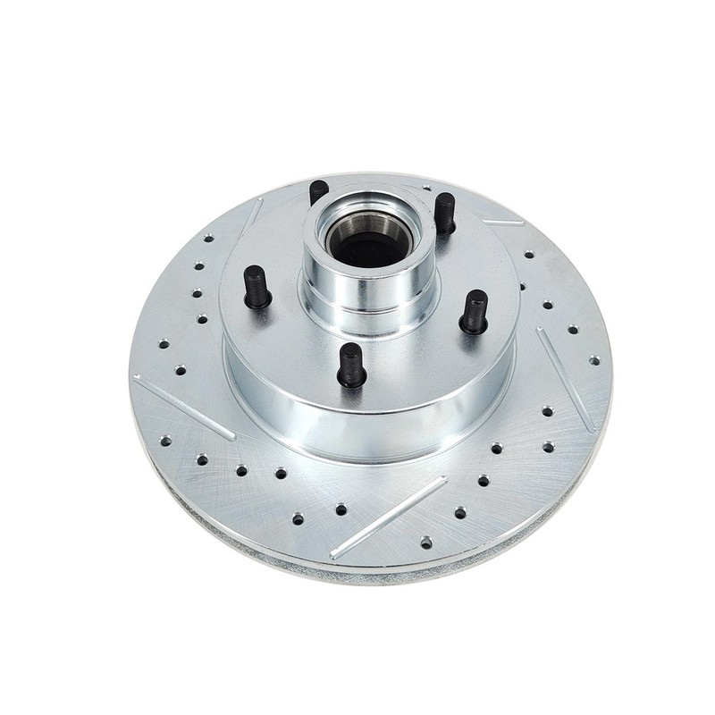 Front Disc Brake Conversion Kit For 1949-54 Chevy/53-62 Corvette Drilled/Slotted gallery
