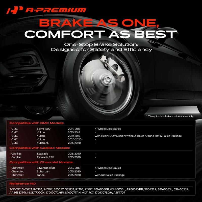 New Drilled & Slotted Brake Rotors & Ceramic Pad Front & Rear for Chevrolet GMC gallery