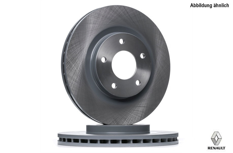 2x original Renault 7701206198 front brake discs Ø 280 mm Espace Laguna Scénic