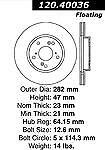 31257DS (FRONT 1pc) Performance Sport Dimpled Slotted Brake Disc Rotor gallery