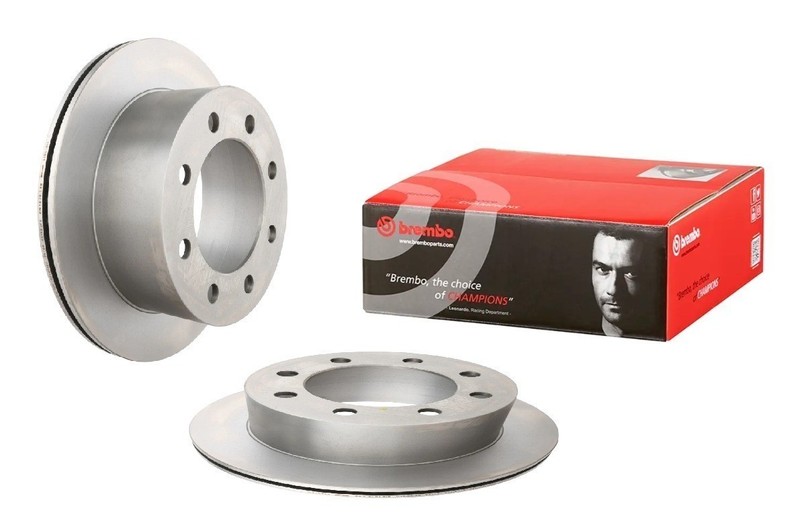 Brembo 09.B539.10 Prime OE Equivalent Vented Brake Rotors – Rear Pair