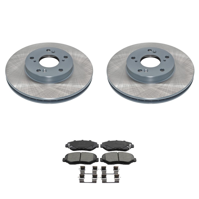 DuraGo Front Rotors Bosch QuietCast Disc Brake Pads Kit For Accord Civic Element