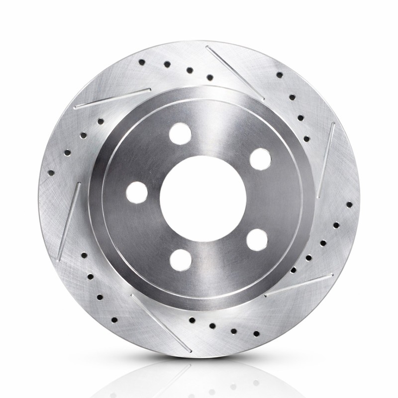 Rear Drilled Slotted Disc Rotors For 2003-2007 Liberty KJ 03-2006 Wrangler TJ gallery