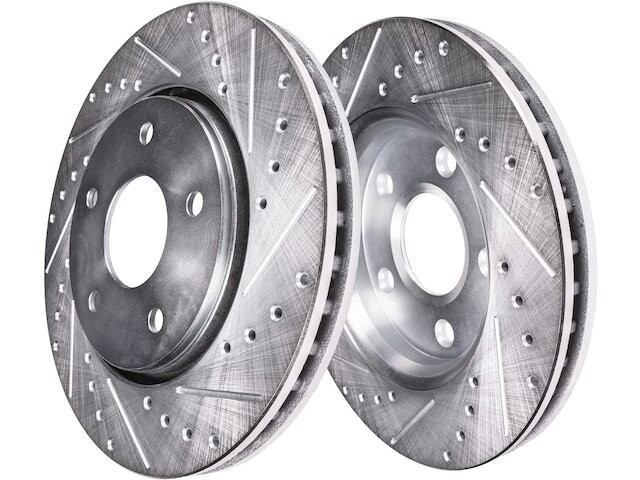 Front Detroit Axle Brake Rotor Set fits Audi A6 1995-2001 78JPVZ