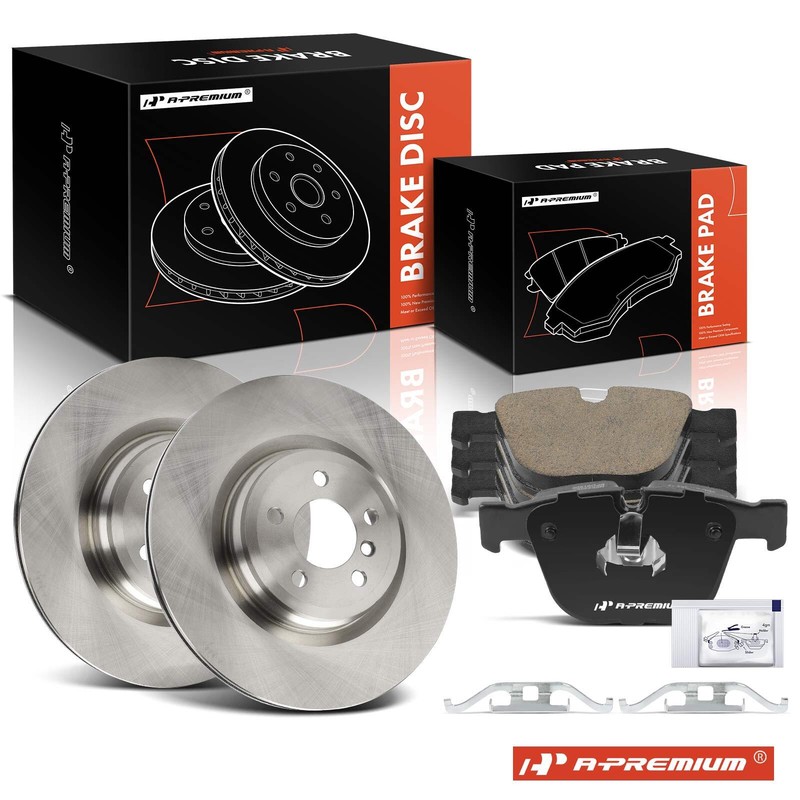 6x Disc Brake Rotors & Ceramic Brake Pads Rear for BMW 750Li xDrive F02 550i GT