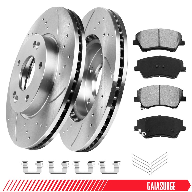 280mm Front Disc Rotors + Brake Pads for 2017-2020 Hyundai Elantra 1.4L 2.0L