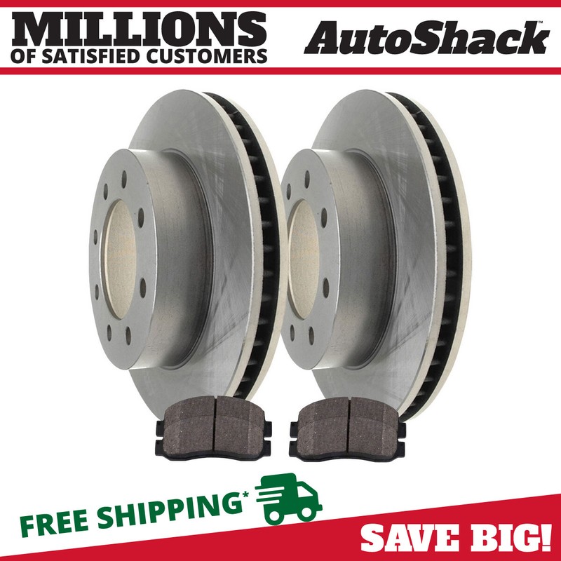 Front Brake Rotors & Pads for Ford F-250 Super Duty 2005-2008 F-350 Super Duty