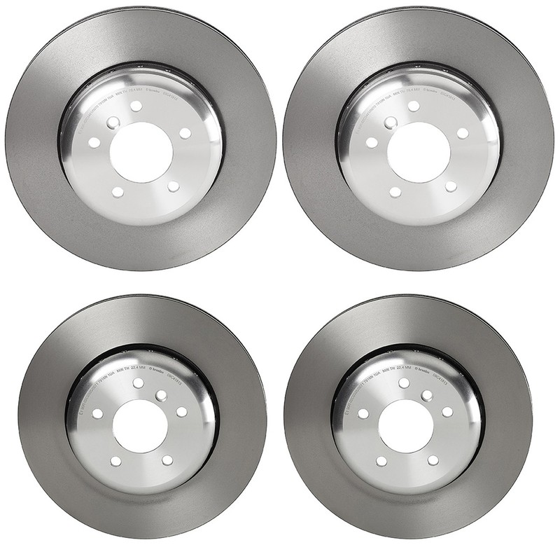 Brembo Front and Rear Composite Vented Brake Disc Rotors Kit For BMW E60 E63 E64