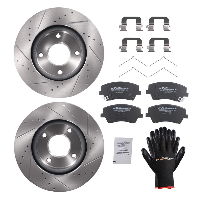 Front Brake Rotors and Pads Kit for Hyundai Elantra 2017-2020 1.4L 2.0L S31584 gallery