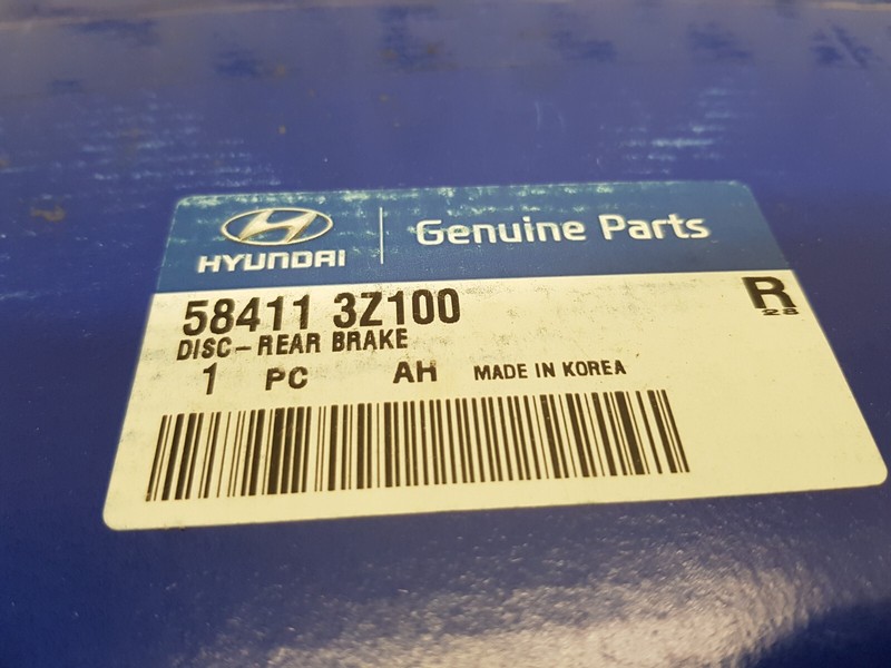 GENUINE HYUNDAI I40 2011-2019 REAR BRAKE DISC 58411-3Z100 584113Z100 gallery