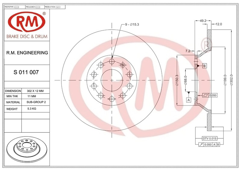 Rear Brake Rotor/Disc Fit For Audi A6 Rear gallery