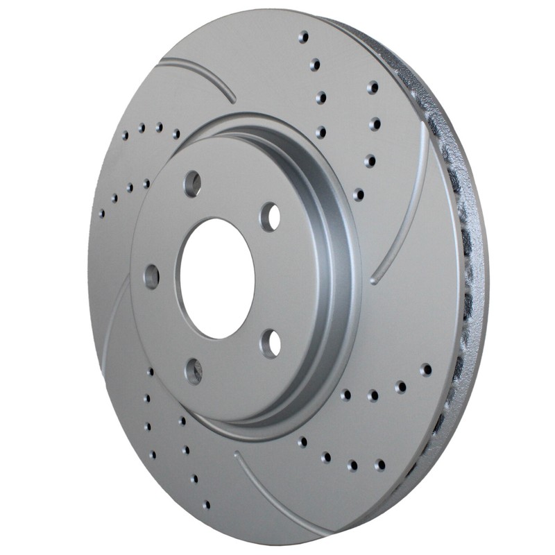 Bison Performance Pair Front Drilled Coat 296mm Brake Rotors for Malibu G5 Aura gallery