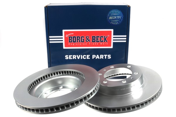 2x Brake Discs Pair Vented Front 319mm BBD5375 Borg & Beck Set 435120K090 New gallery