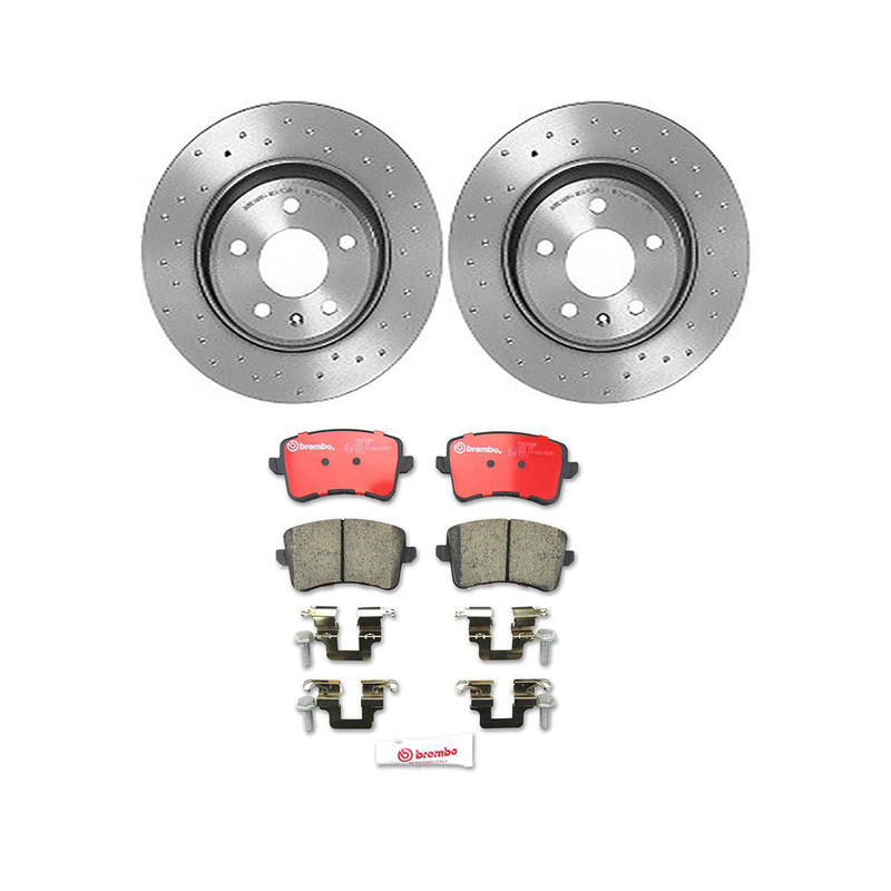 Brembo Rear Brake Kit Ceramic Pads Xtra Disc Rotors for Audi A4 A5 Q allroad Q5 gallery