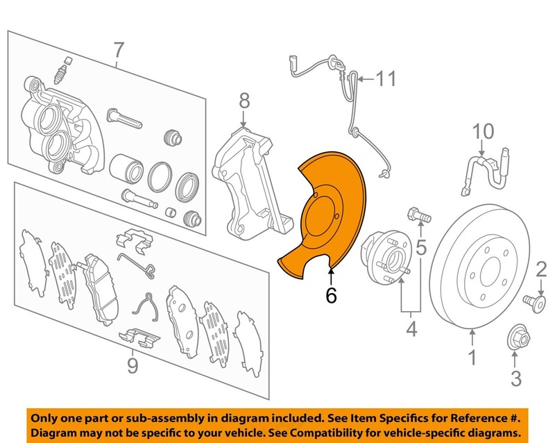 GM OEM 17-24 Acadia Front Suspension Brake Components-Splash Shield 23334436