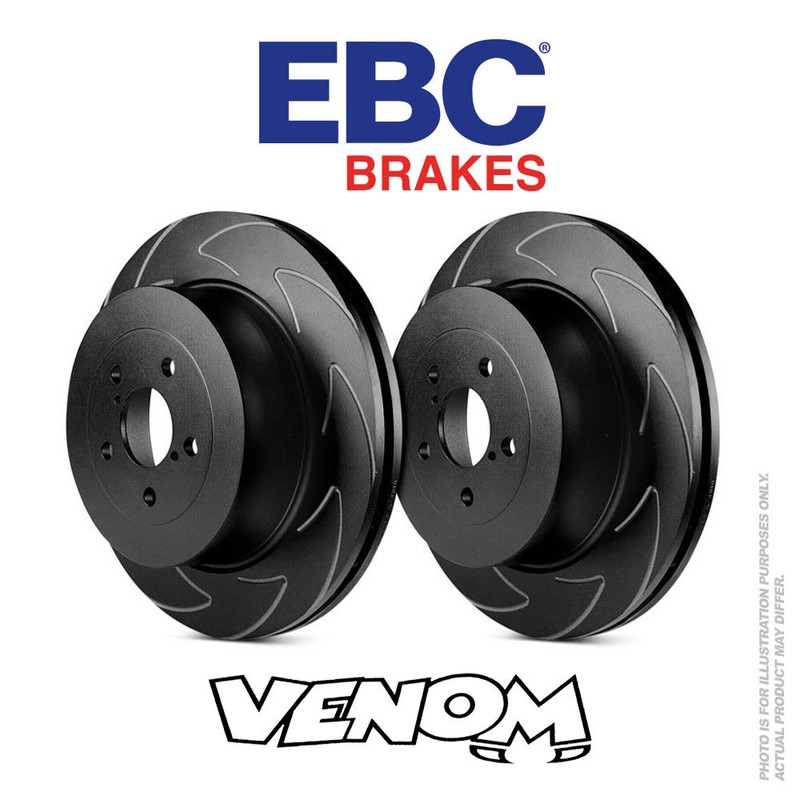 EBC BSD Front Brake Discs 256mm for Skoda Rapid 1.2 Turbo 105bhp 2012- BSD817
