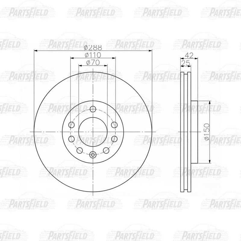 Full Set Front&Rear Disc Rotors for Saab 9-3 YS3D 1998-2003 gallery