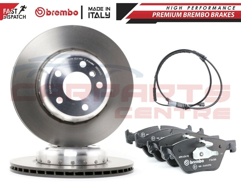 FOR BMW 5 SERIES F10 518D 520D BREMBO FRONT BRAKE DISCS PADS WEAR SENSOR 330mm