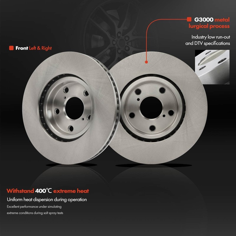 2Pcs Disc Brake Rotors for Lexus GS300 2006 IS250 2009-2015 Front Left & Right gallery
