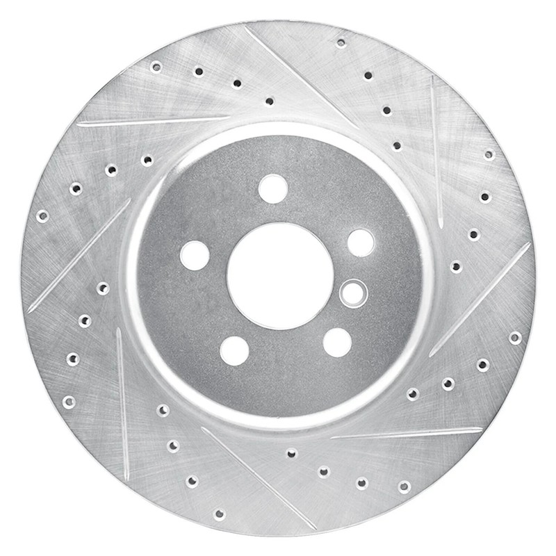 For BMW X5 19-23 Brake Rotor eLINE Drilled & Slotted 1-Piece Front Passenger