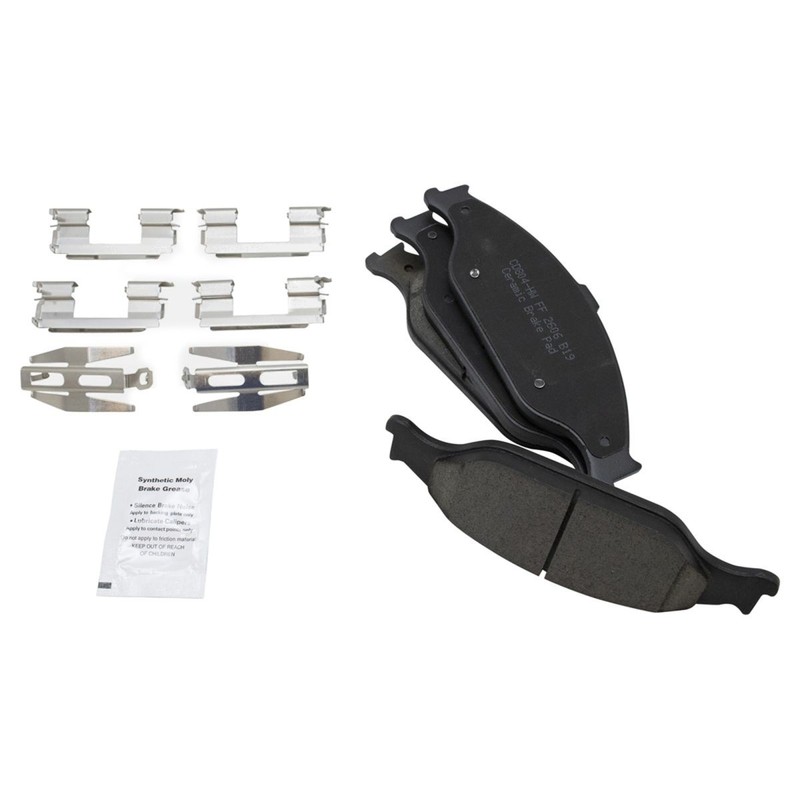 TRQ Rotor & Brake Pad Kit w/Chemicals Ceramic Performance Front Rear gallery