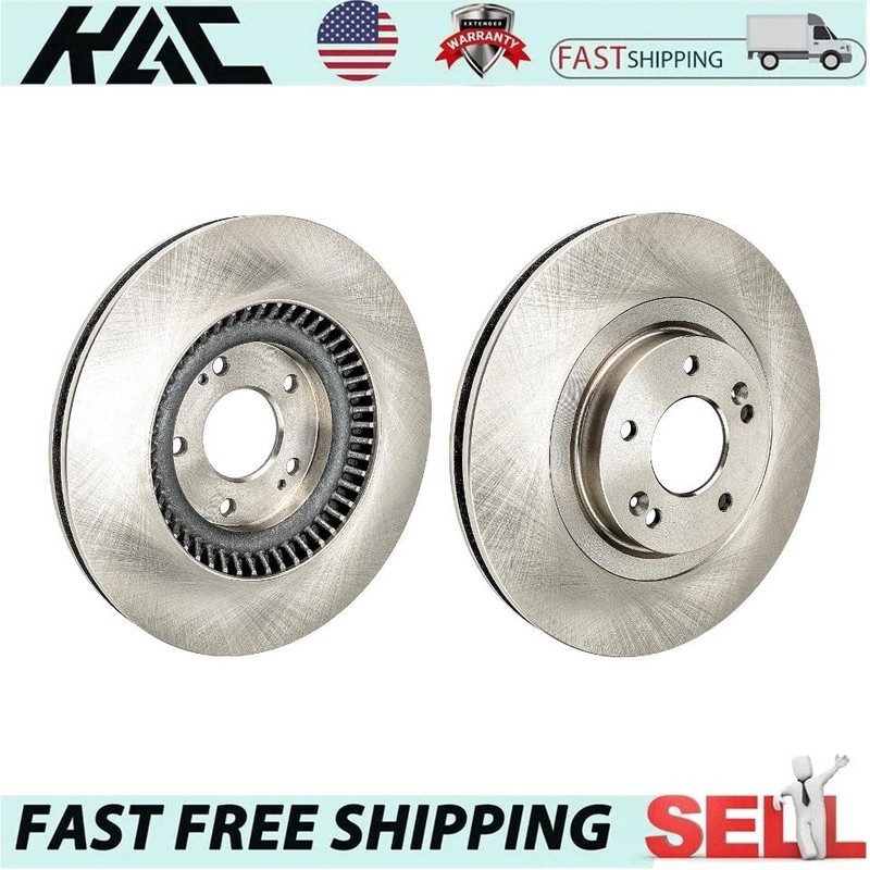 Front Brake Rotors Rust Preventative Coating for 2014-2020 Kia Sorento Pair