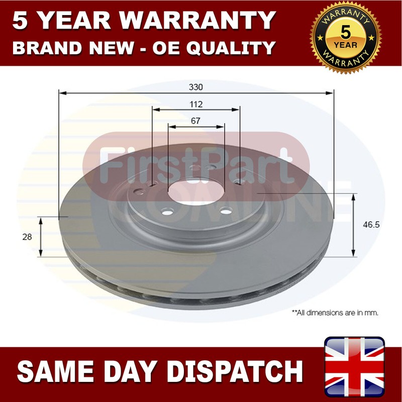 Fits Mercedes CLK C-Class 3.0 CDi 3.5 Firstpart Front Brake Disc #1
