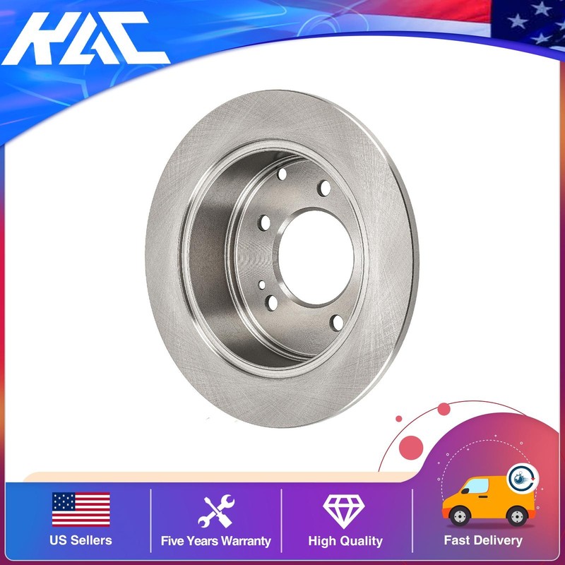 Solid Rear Brake Rotor Fits 2010-2011 Kia Soul 2012-2013 Kia Soul 1.6L 12150027