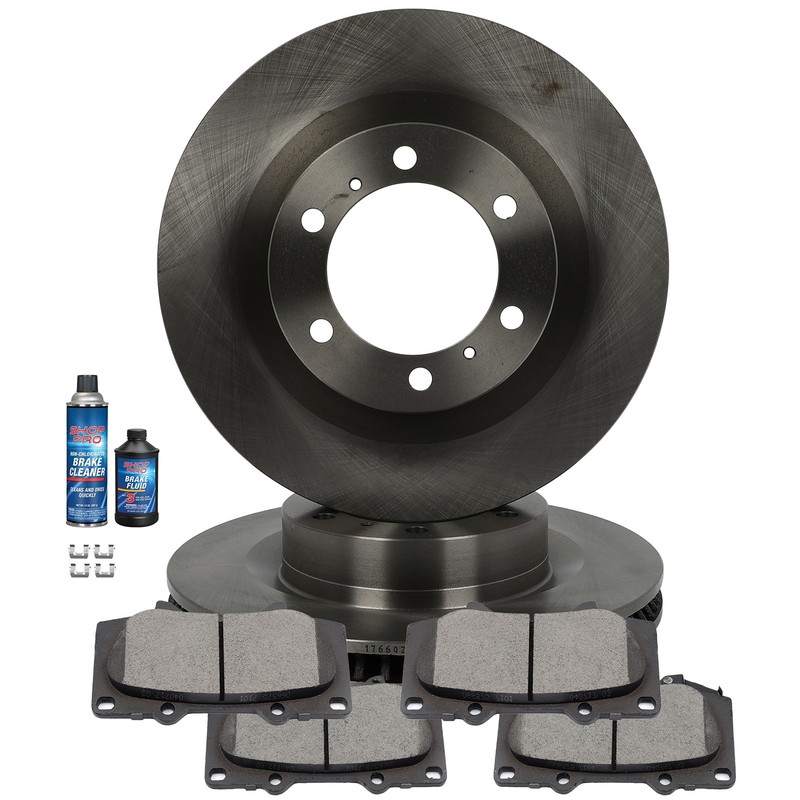 Front Brake Rotors Discs And Ceramic Pads For 2010 2011 2012 – 2019 LEXUS GX460