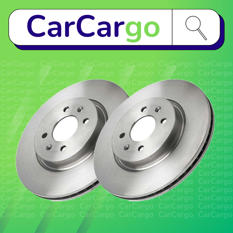 Premium Vented Front Brake Discs Pair Kia Rio 1.4 CVVT 2011-2017 280 mm