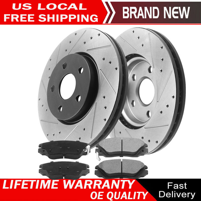 For 2010 2011 – 2017 GMC Terrain Chevrolet Equinox Rear Disc Brake Rotors Pads