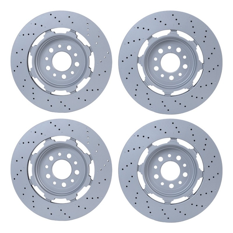 Kit Front Rear Brake Rotors For Alfa Romeo Giulia Stelvio Quadrifoglio 2017-2024 gallery
